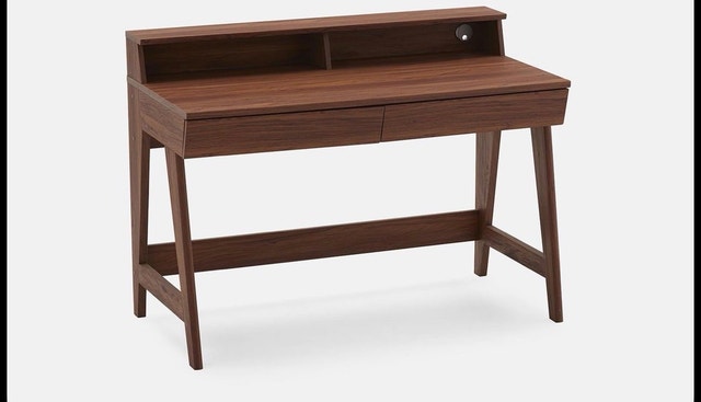 Structube BAGUS Walnut Desk w/ Hutch – 118cm – assembled! - photo 3