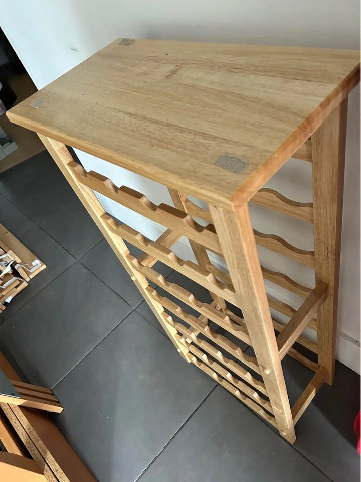 18x10x37“ Wooden Wine Rack with Tabletop - photo 2