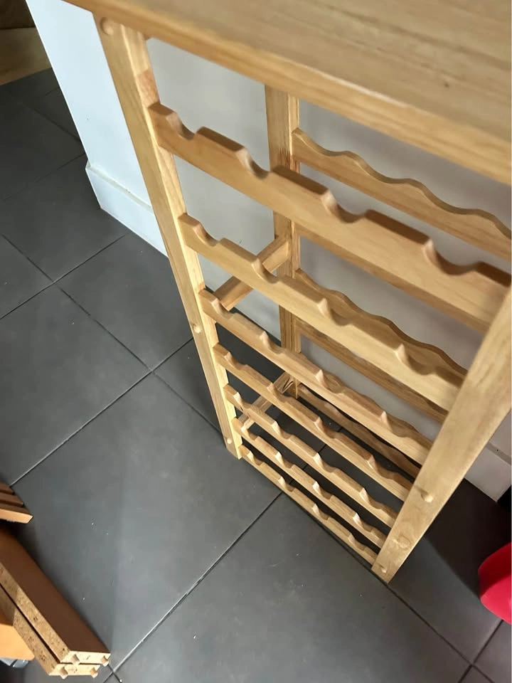 18x10x37“ Wooden Wine Rack with Tabletop - photo 3