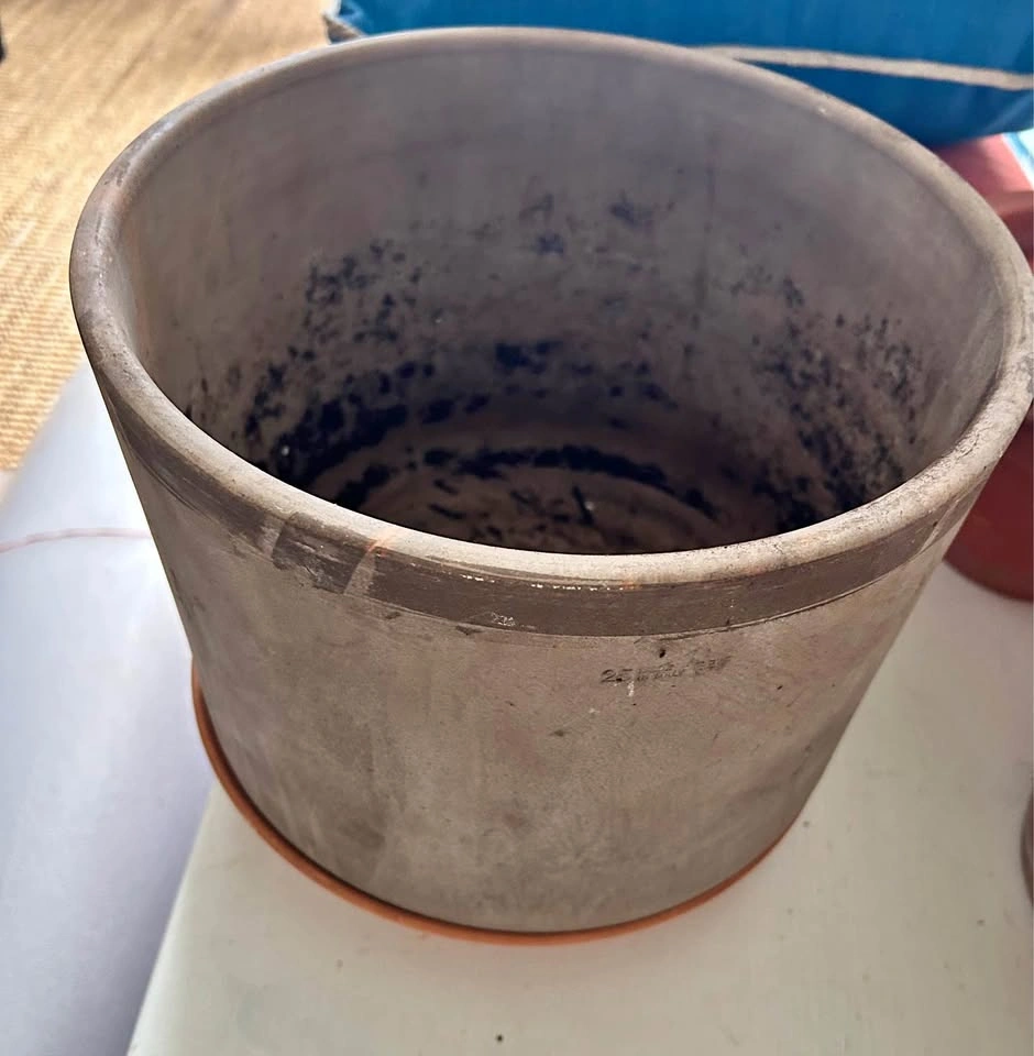 Terracotta 10.5x8“ Cylinder Planter with Plastic Saucer