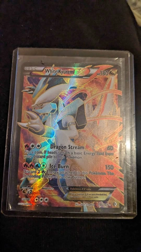 White Kyurem EX (Full Art) Holo Ultra Rare Boundaries Crossed