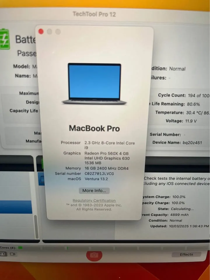 2.3GHz i9 MacBook Pro 15" - 2019 image indicator(4)