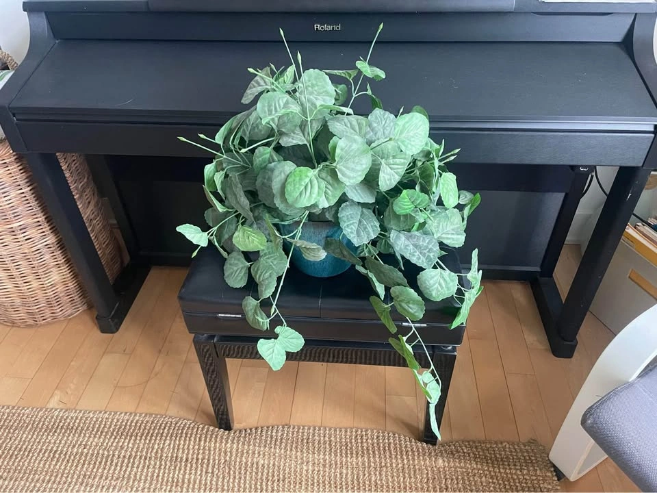 Fake plant in planter