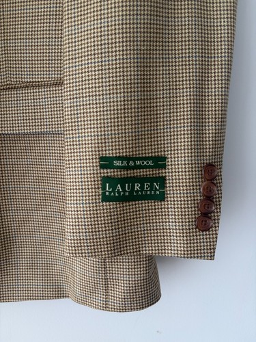 Ralph Lauren Silk Wool Check Blazer Jacket Size 36 Short NEW - photo 3