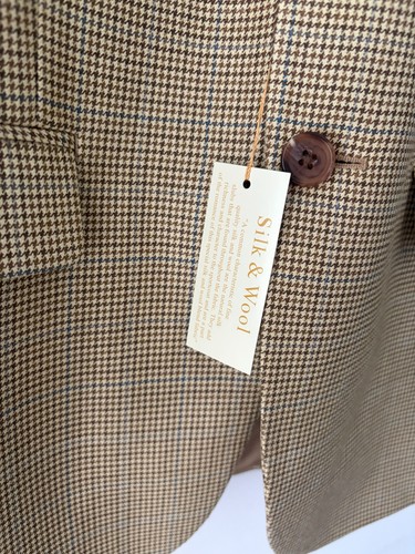 Ralph Lauren Silk Wool Check Blazer Jacket Size 36 Short NEW - photo 4