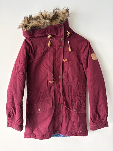 Fjallraven Women's Singi Down G-1000 Maroon Jacket Size XS