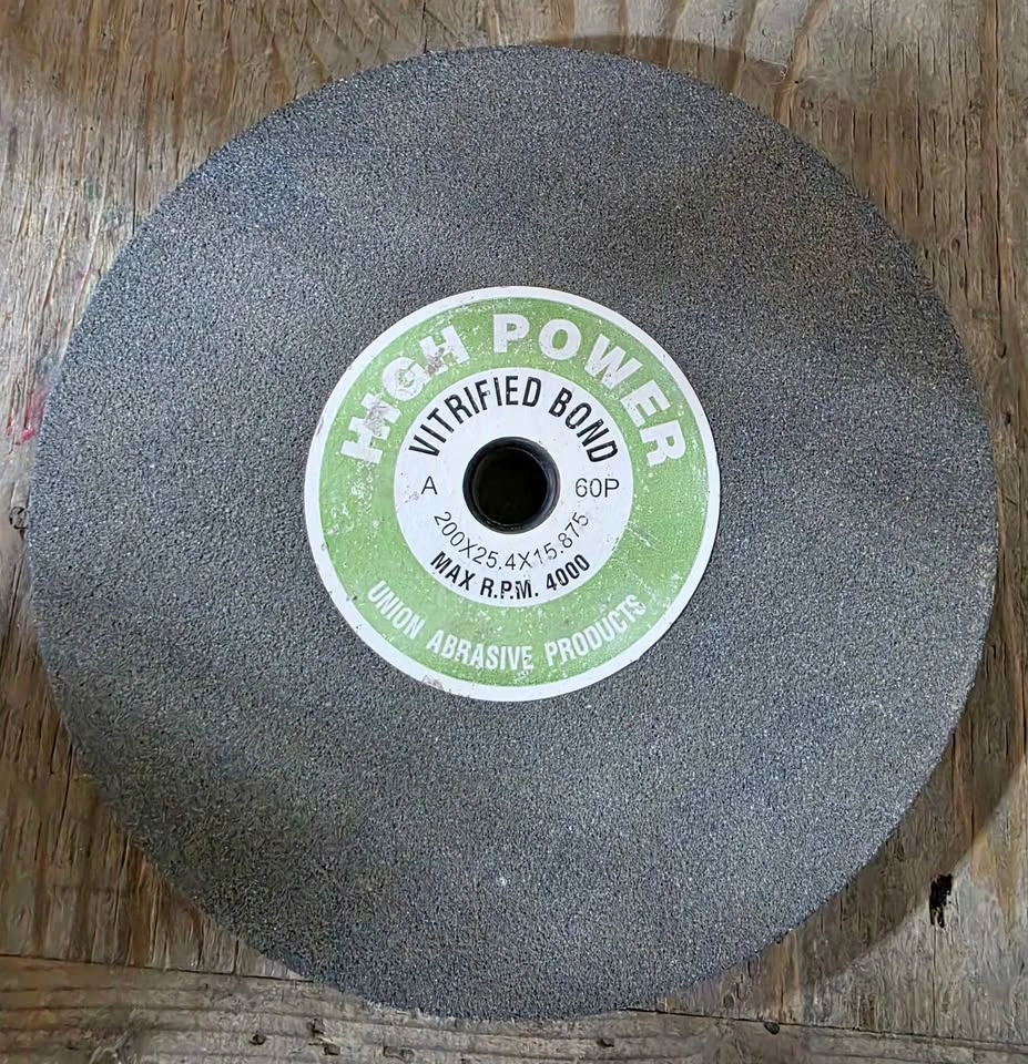 Union Abrasive 8" 60-Grit Bench Grinder Wheel – Unused