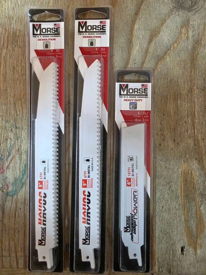 11 M.K. Morse Reciprocating Sawzall Blades – Brand New