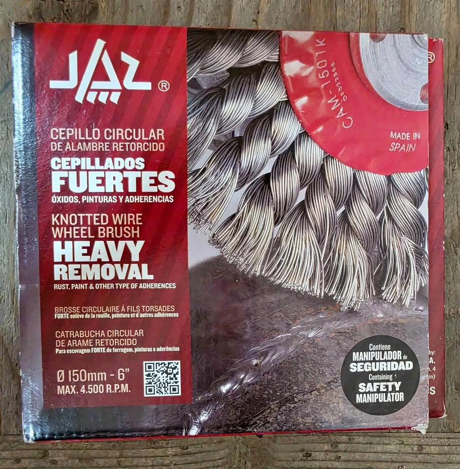 JAZ CAM-1501K 6" Knotted Wire Wheel Brush – Brand New