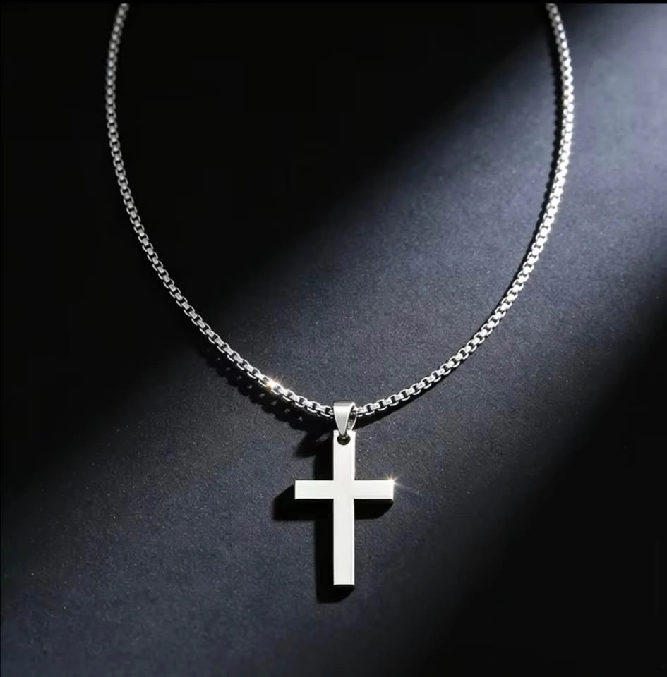 1pc Men's Stainless Steel Necklace, Classic Jewelry Gift - photo 4