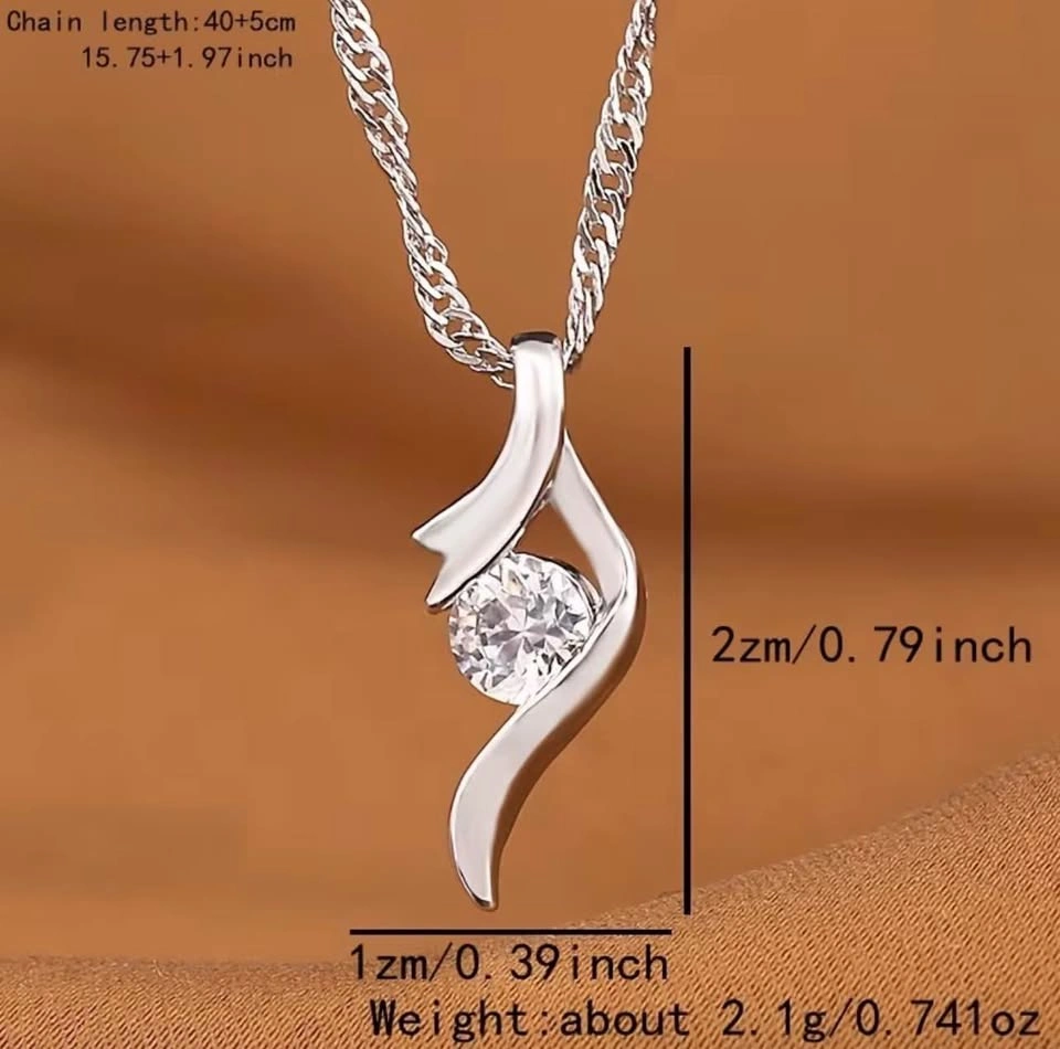 Hollow Teardrop Pendant Necklace - photo 3