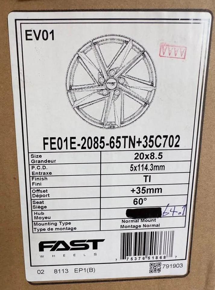 20 INCH (x4) FAST ALLOY WHEELS, 5x114.3 BRAND NEW SALE! image indicator(5)