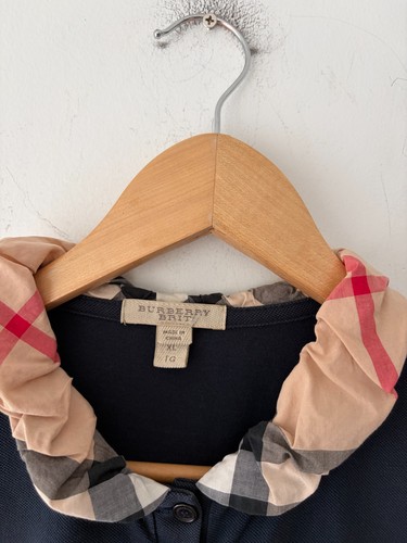 Burberry Brit Women's Nova Check Puff Collar Polo Shirt Size XL - photo 3