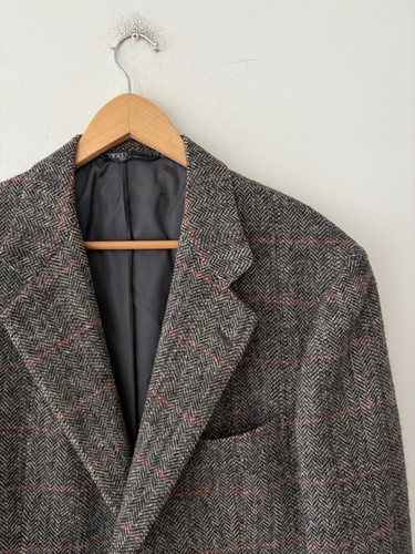 Vintage Polo Ralph Lauren Herringbone Wool Mens Blazer Jacket Si - photo 2