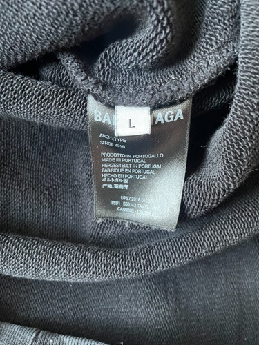 Balenciaga Big Back Logo Archetype SS18 Hoodie Size L - photo 4