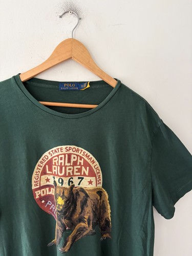 Polo Ralph Lauren Sportsman Bear Logo T-shirt Size XL - photo 2