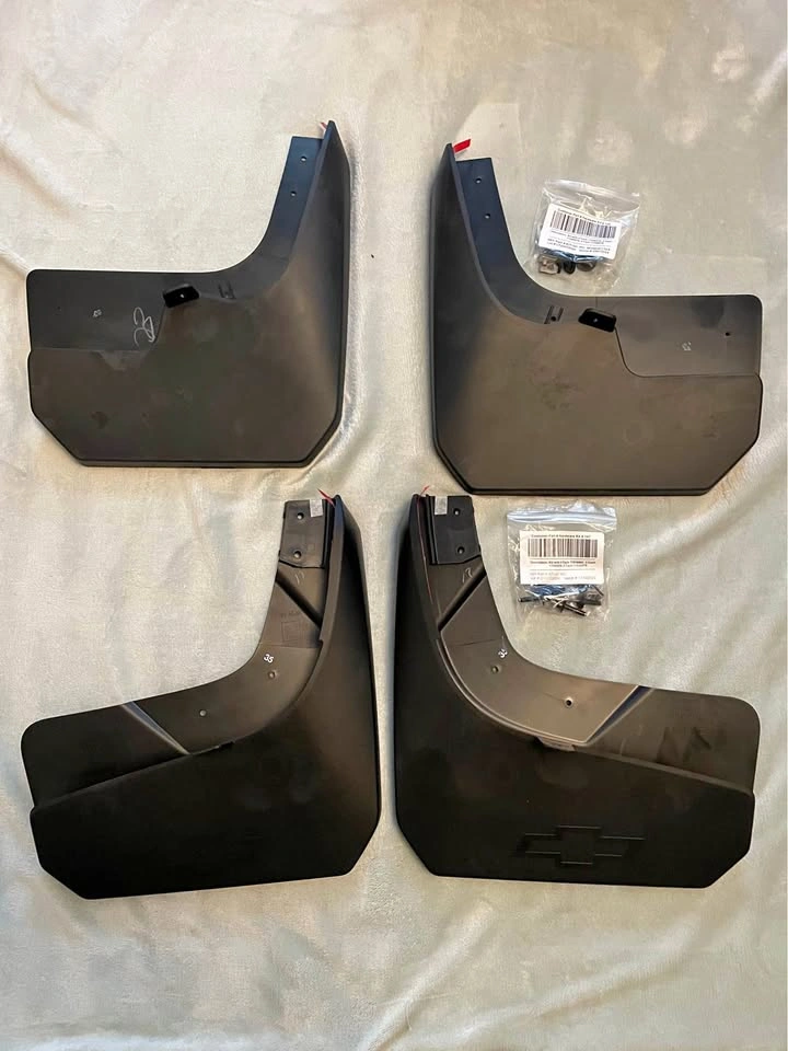 Factory Chevrolet Silverado Splash guards (2019-2026) front and