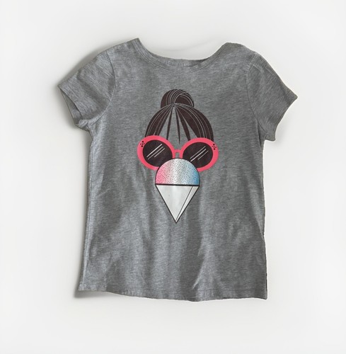 Girls Gray Outfit Bundle Graphic T-Shirt & Leggings Size 6-8 - photo 2