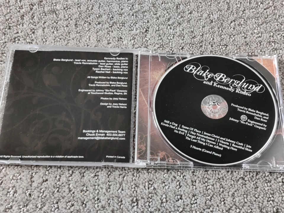 Signed Blake Berglund and Kennedy Rodeo - Country Music CD Album - photo 2