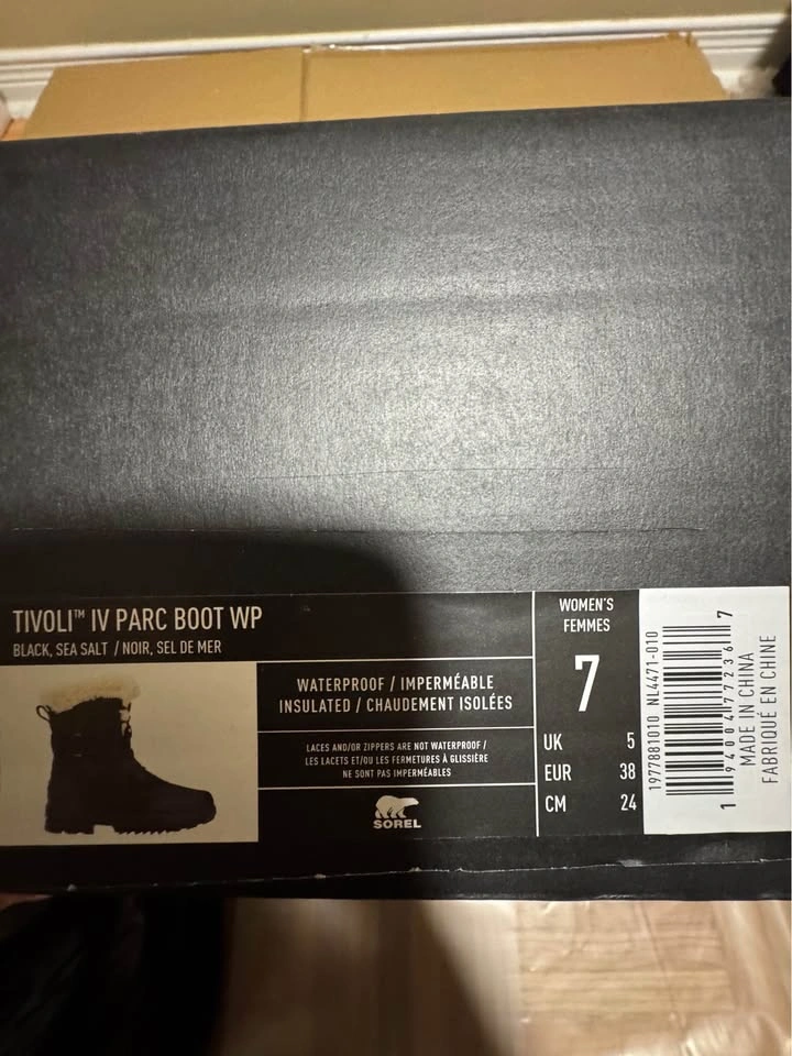 SOREL Tivoli IV Parc Waterproof Winter Boots – Size 7 – BNIB - photo 5