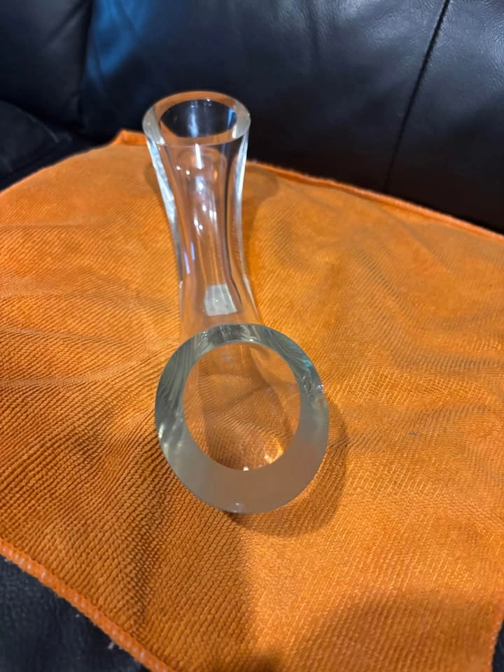 Vintage German Crystal Arch Vase / Dual Propagation Bud Vase - photo 2