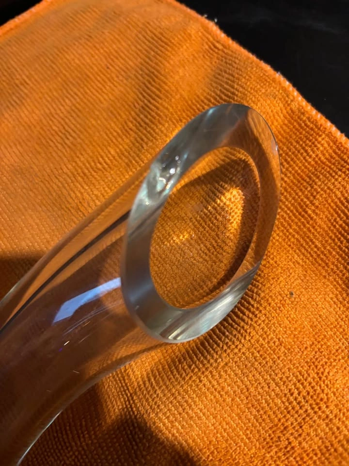 Vintage German Crystal Arch Vase / Dual Propagation Bud Vase - photo 5