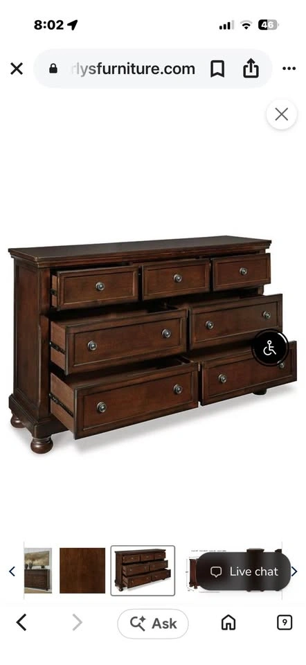 7 drawer dresser with mirror - photo 4