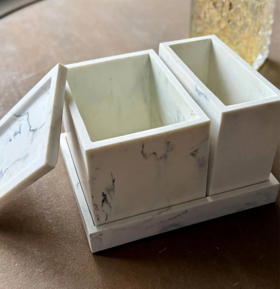 Faux Marble Desk Organizer Set - photo 2