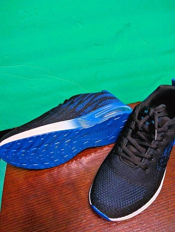Sport Sneakers Black Blue (Size EUR 42 or Mens 8.5/Womens 10)