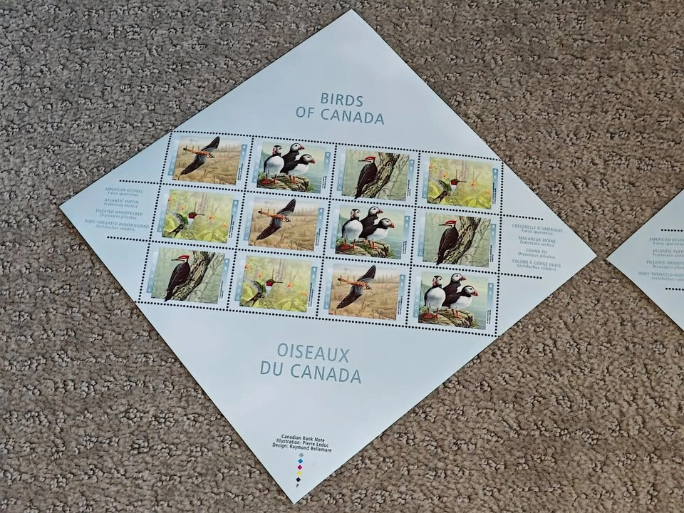 Stamp Collection Birds of Canada - (1996-1999) - Total 68 Stamps - photo 2