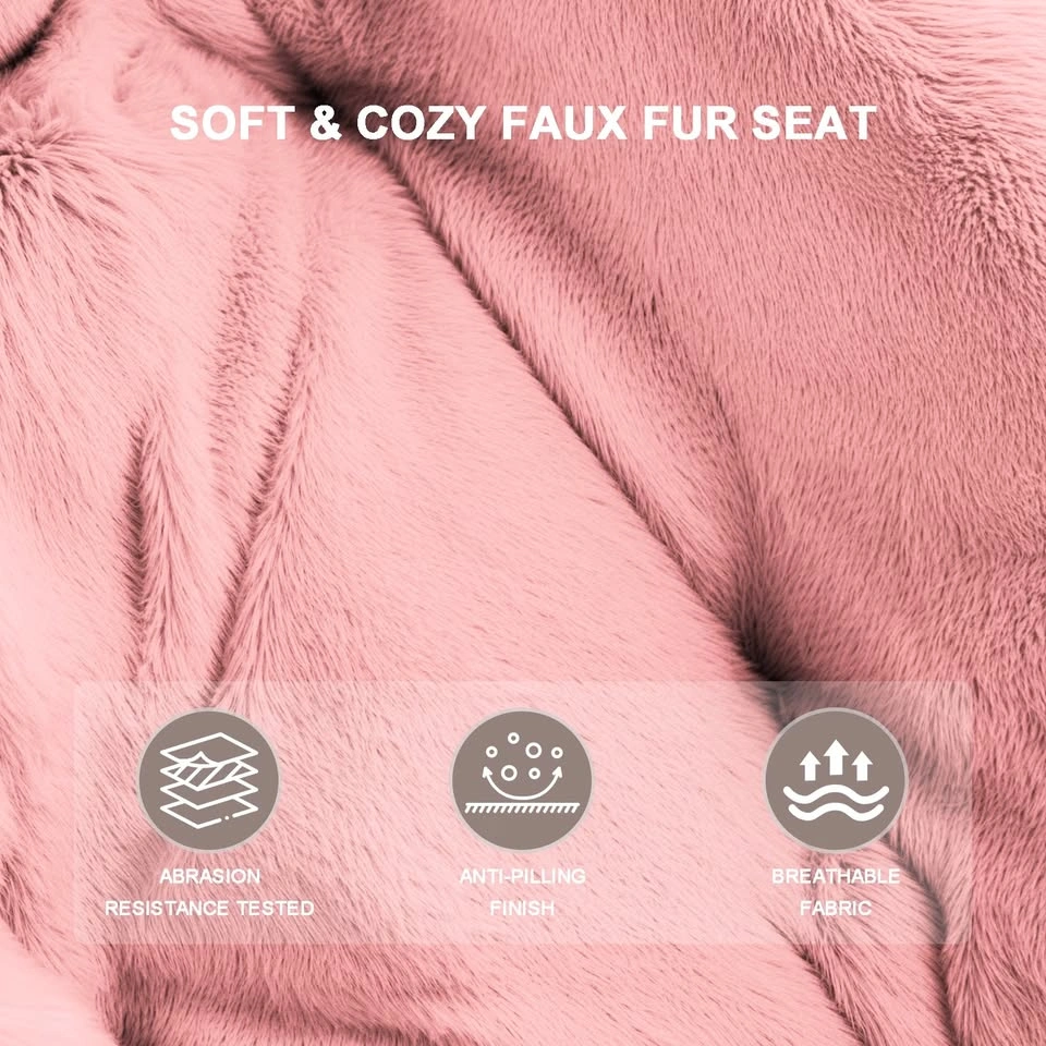 New Foldable Oversized Moon Saucer Chair (3 pink, 1 grey) - photo 5