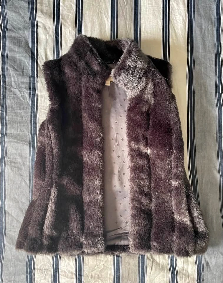 Banana Republic Faux Fur Vest