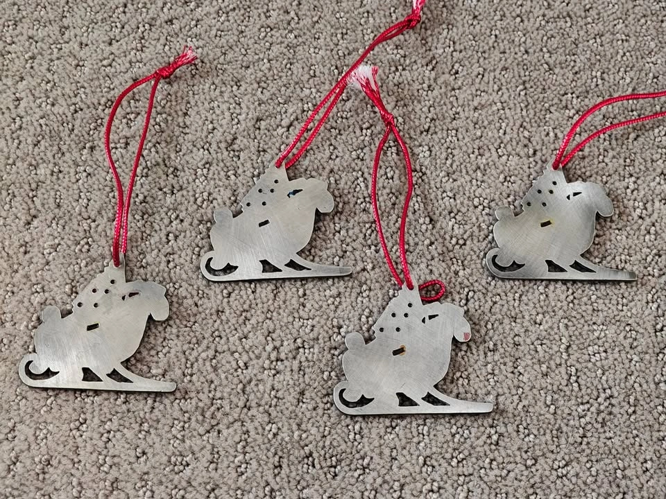 Calgary Flames 2001 NHL Hockey Christmas Holiday Ornament 4 Pcs - photo 4