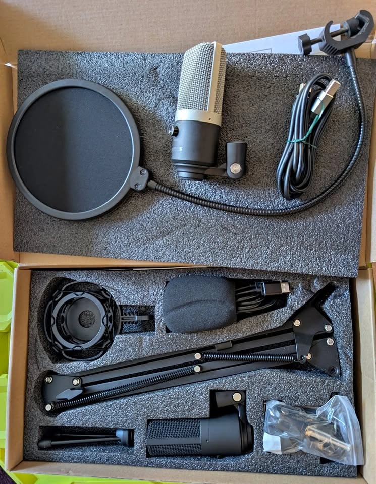 FIFINE T669 USB Podcast Condenser Microphone Kit + Extra Mic
