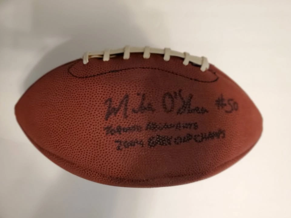 Signed 2004 Toronto Argonauts Football - Mike O'Shea #50
