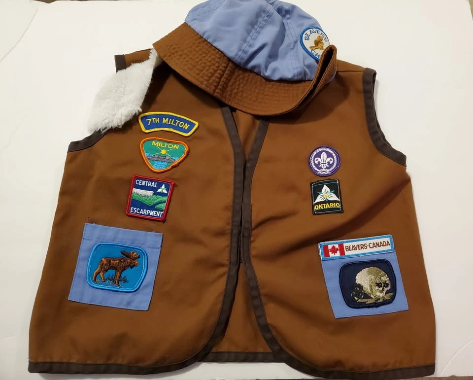 Beaver Uniform Vest and Hat (Suitable for Beaver Program, Ages 5