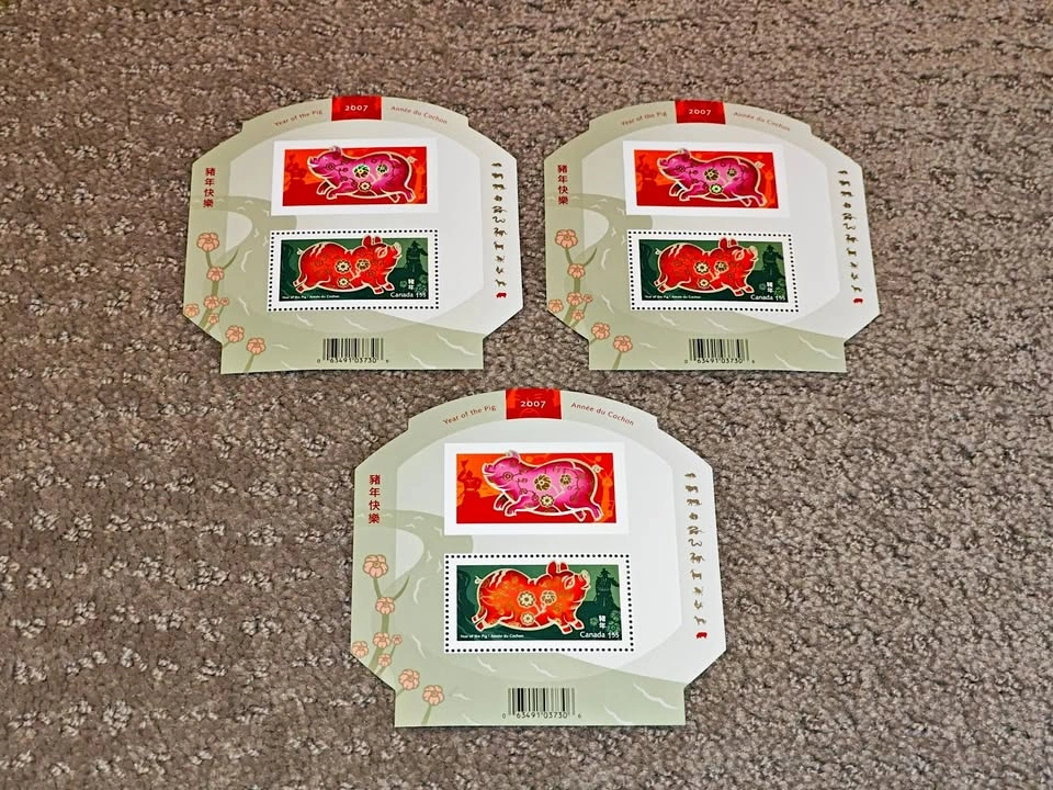 Stamp - 2007 Lunar New Year - Year of the Pig Souvenir Sheet