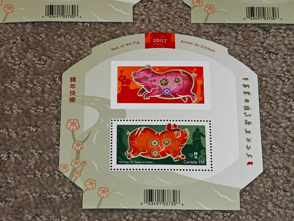 Stamp - 2007 Lunar New Year - Year of the Pig Souvenir Sheet - photo 4