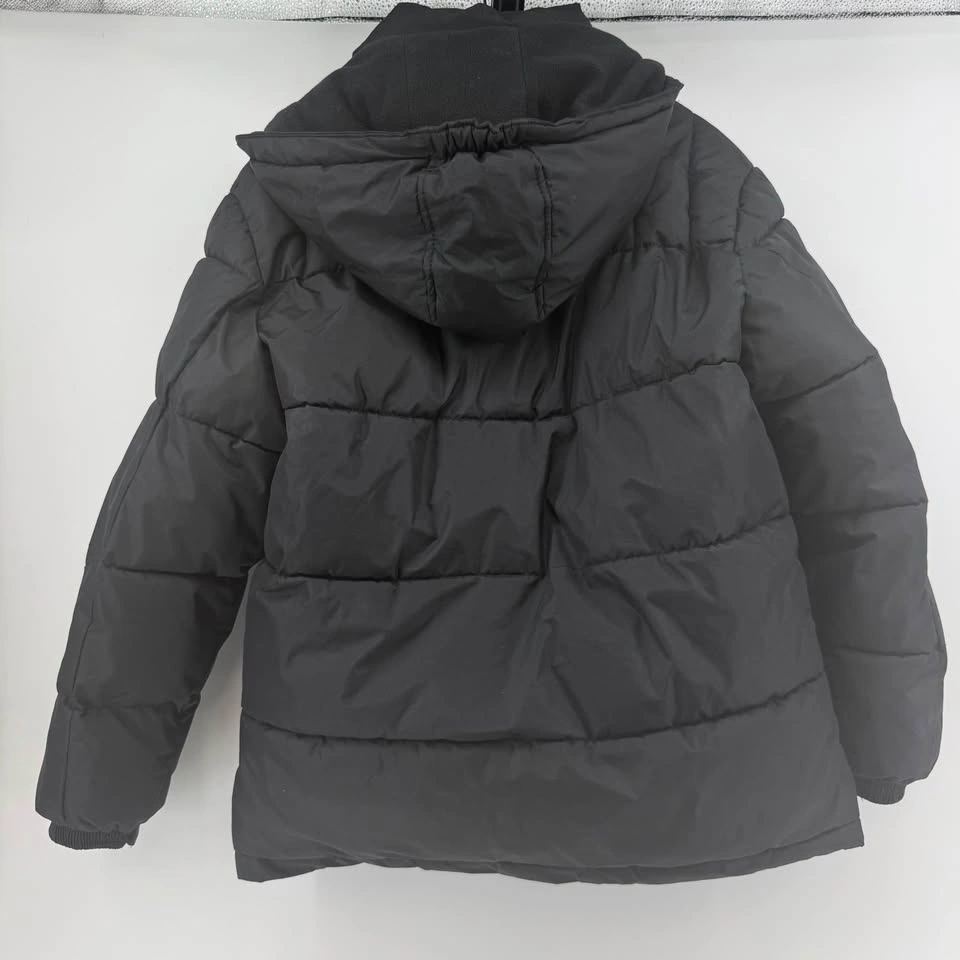 Reebok Boys’ Black Hooded Puffer Jacket – Large - photo 2