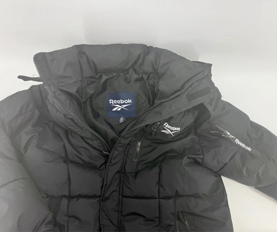 Reebok Boys’ Black Hooded Puffer Jacket – Large - photo 3