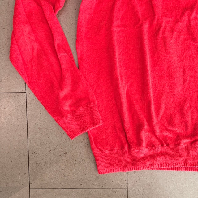 Hugo Boss Men's Salmon/Coral V-Neck Cotton/Silk Sweater - XL - photo 3