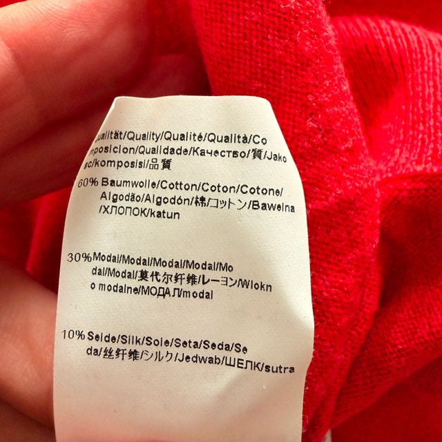 Hugo Boss Men's Salmon/Coral V-Neck Cotton/Silk Sweater - XL - photo 4