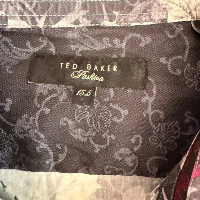 Ted Baker Men's 100% cotton Floral Shirt-French Cuffs-15.5 MED - photo 2