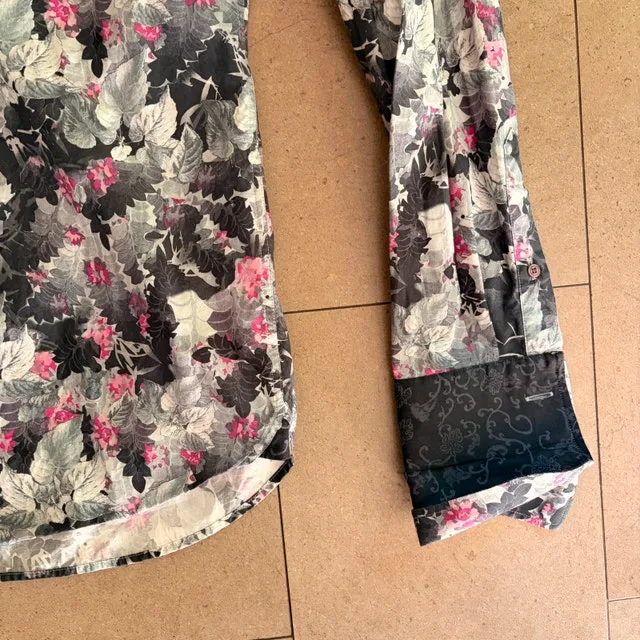 Ted Baker Men's 100% cotton Floral Shirt-French Cuffs-15.5 MED - photo 3