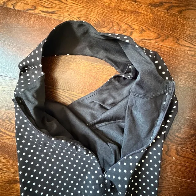NEW Joseph Ribkoff black/white polka-dot sleeveless top-Size 14 - photo 4