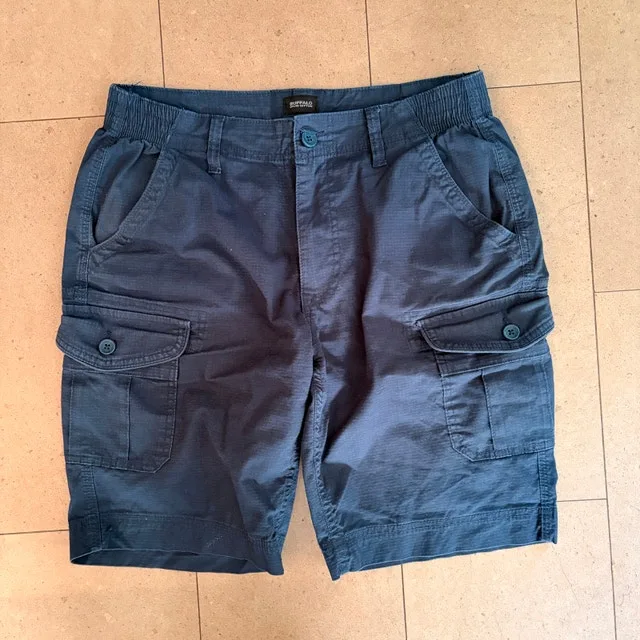Buffalo David Bitton Mens Navy Blue Cargo Shorts - Size 30