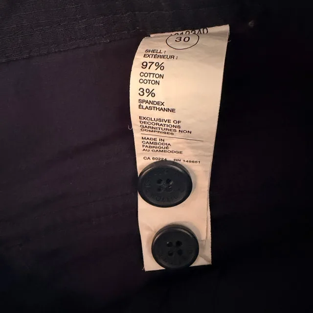 Buffalo David Bitton Mens Navy Blue Cargo Shorts - Size 30 - photo 4
