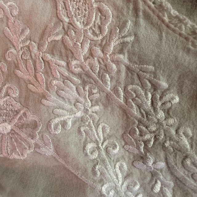 Vintage Victorian Classic White Cotton embroidered Nightgown-XL - photo 4