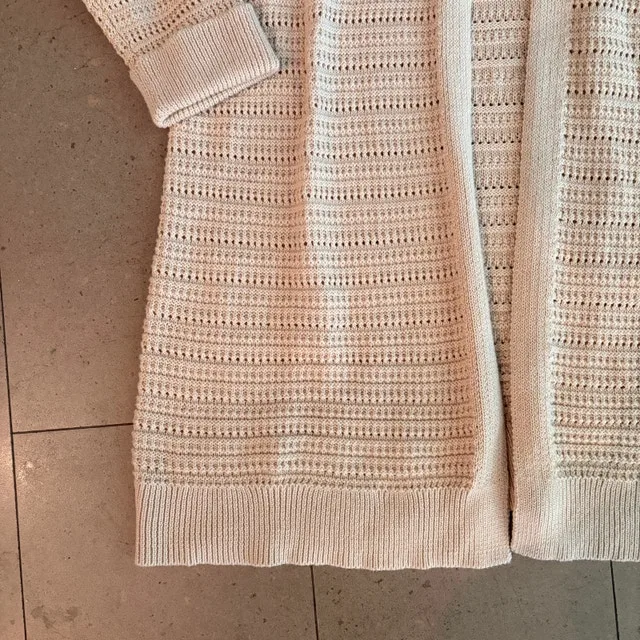 NWT Charter Club Open Front Tan Cotton Blend Sweater/Cardigan M - photo 2