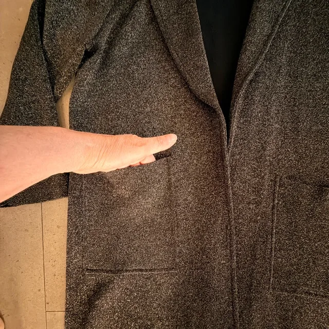 J. Crew Black Gold Sparkly Sophie Sweater Cardigan Blazer-XS - photo 4